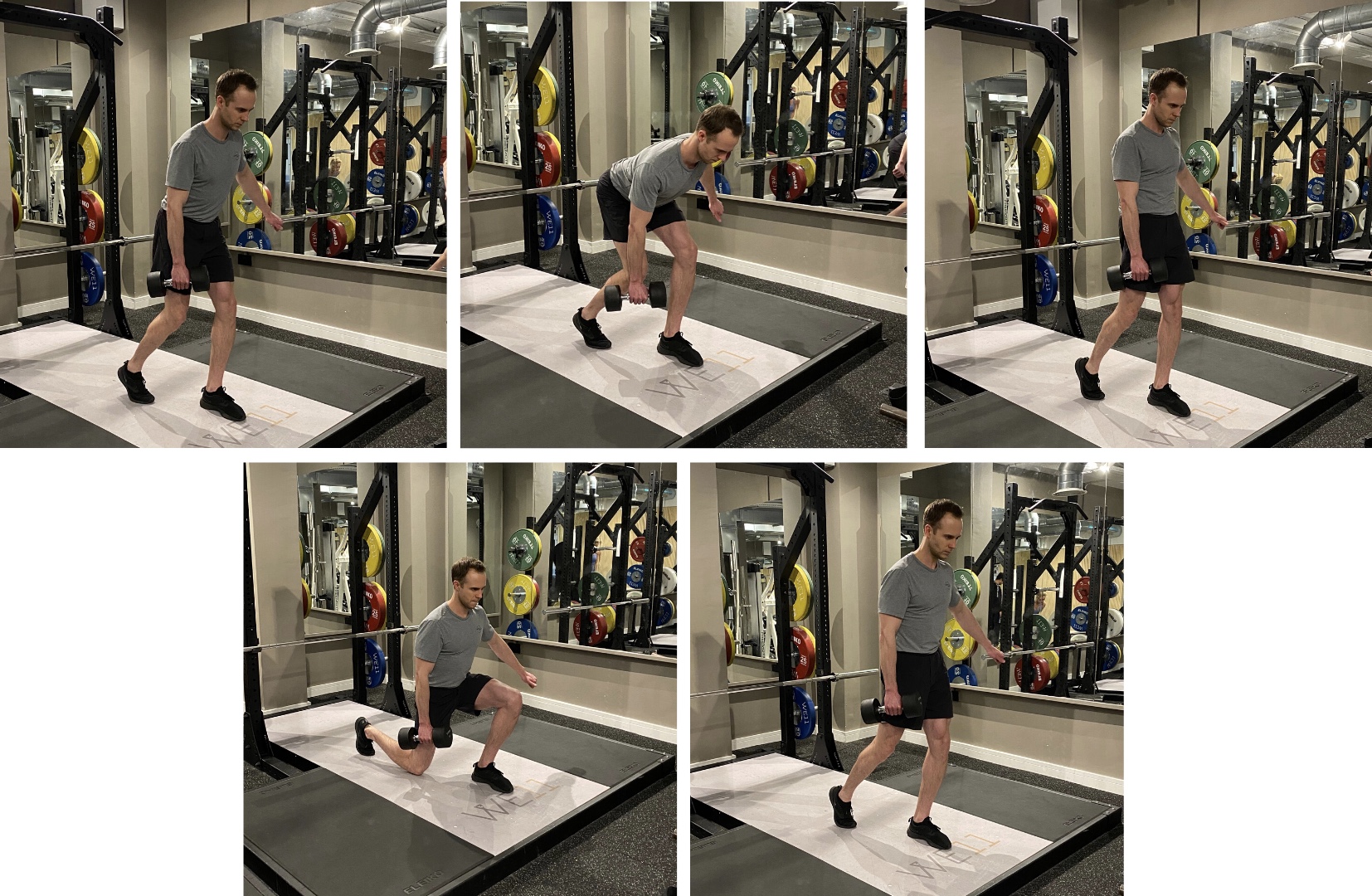 Staggered Stance Offset RDL to Reverse Lunge
