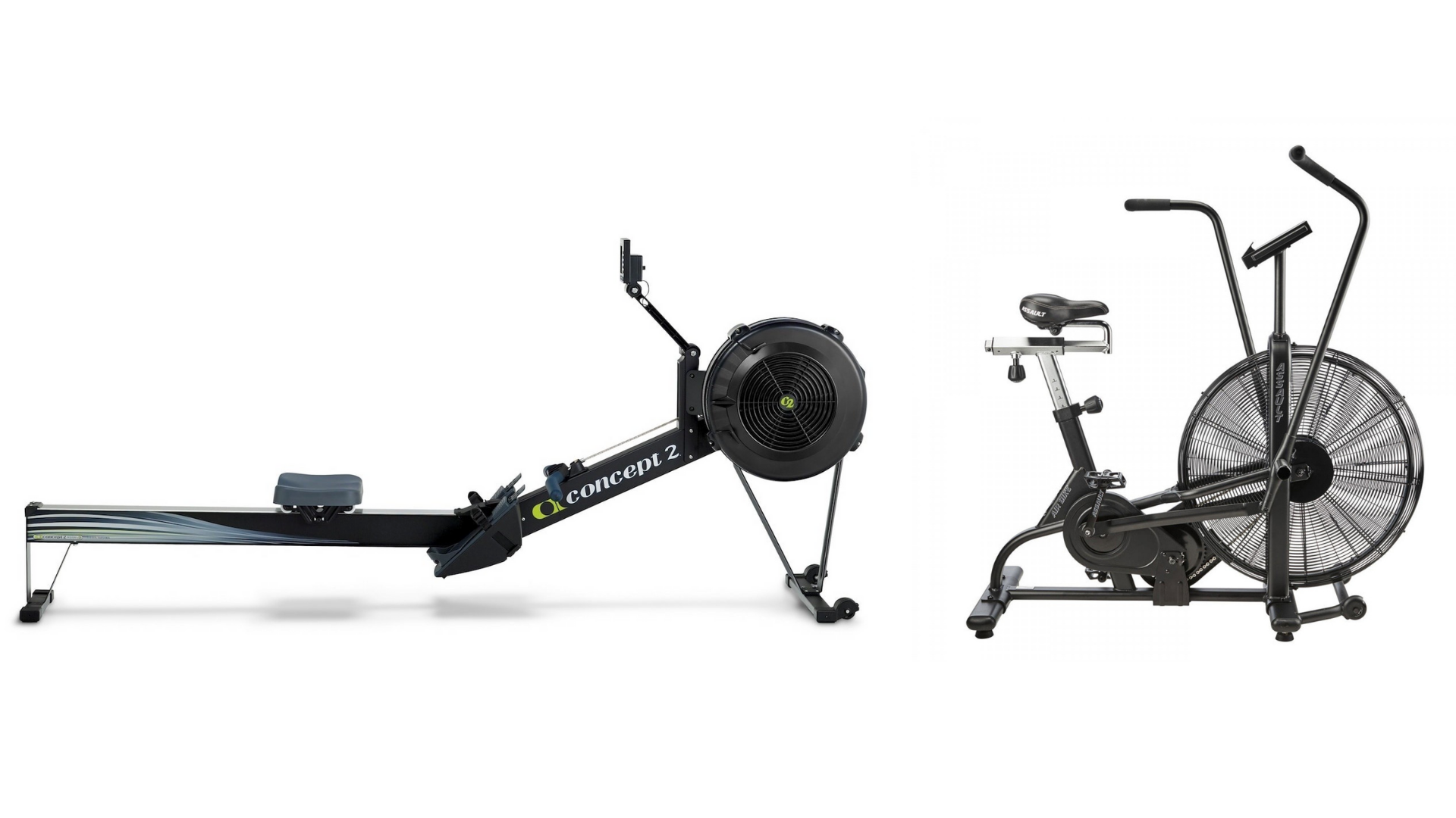 Concept 2 Rowing Machine and Assault Bike